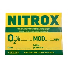 Стикер  NITROX 30 x 22,5 cm (англ. версия.)