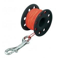 КАТУШКА СТАЛЬНАЯ TEC МАТОВАЯ 30 M, С 100 MM КАРАБИНОМ